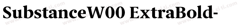 SubstanceW00 ExtraBold字体转换